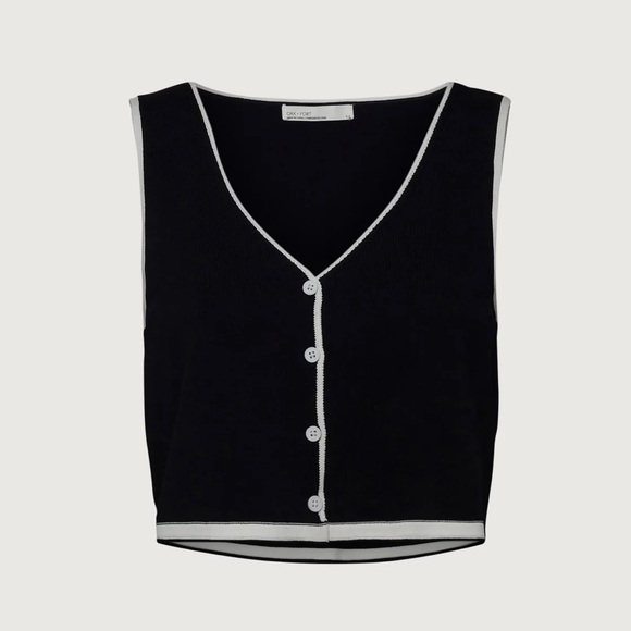 OAK + FORT Tops - Oak + Fort Button Front Tank